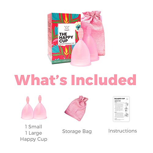 Soft Menstrual Cup- 2 Packs - Most Comfortable, Soft, Reusable, 12 Hours