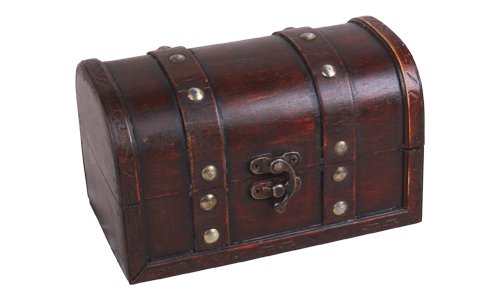 Ligero  Wooden Pirates Treasure Chest Storage Box