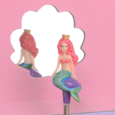 Girl'S Mermaid Musical Jewelry Storage Box Pullout Drawer, Rainbow Design