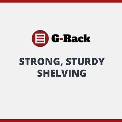 G-Rack Garage Shelving Units - Extra Wide Galvanised 5 Tier Heavy Duty Storage Shelves
