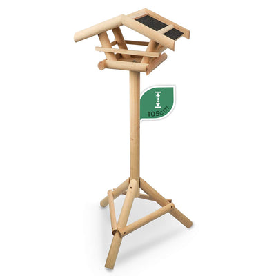 Bird House With Stand  Weatherproof Solid And Untreated Natural Wood  Bird House