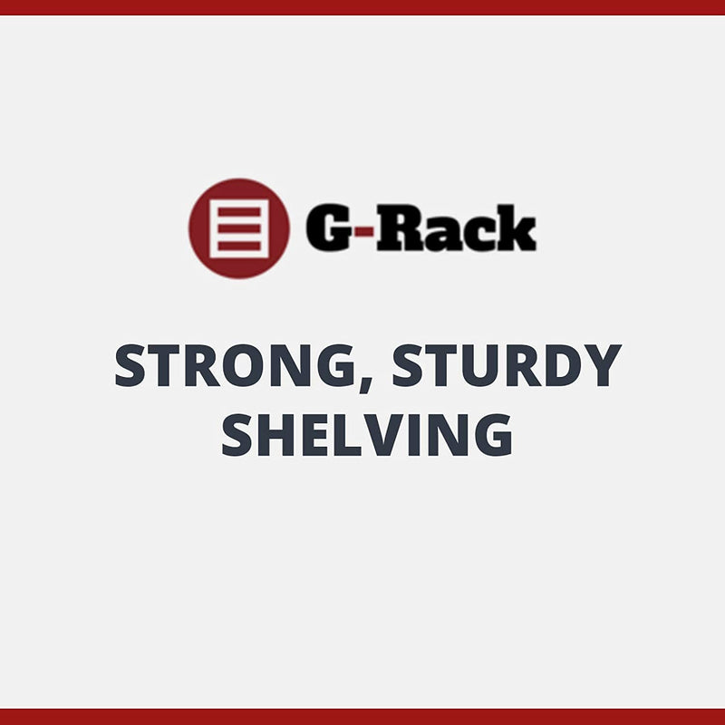 G-Rack Garage Shelving Units - Extra Deep Blue 5 Tier Storage Shelves For Shed,Workshop