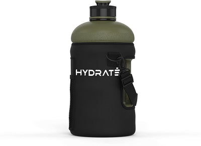 Hydrate Black Carrier Accessory For Xl Jug 1.3 Litre - With Carrying Strap And Phone Pouch