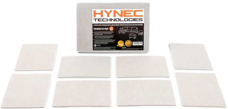 Hynec Premium Furniture Felt Pads (8 Large Pieces) Heavy Duty Self Stick On Cut To Size