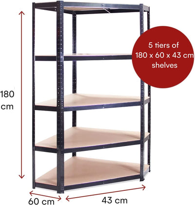 Single Additional Shelf For Corner Shelving Unit  90 X 90 X 60