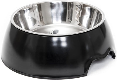 Happilax Non-Skid Melamine Dog Bowl With Removable Stainless-Steel Bowl, 700