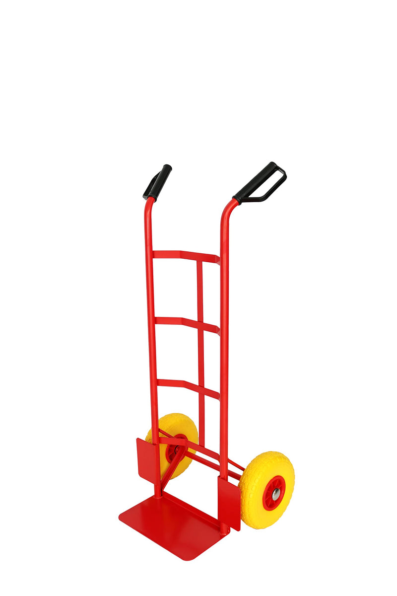 Steel Sack Truck  High Back Steel Sack Barrow With Anti Puncture Tyres  35 X 40