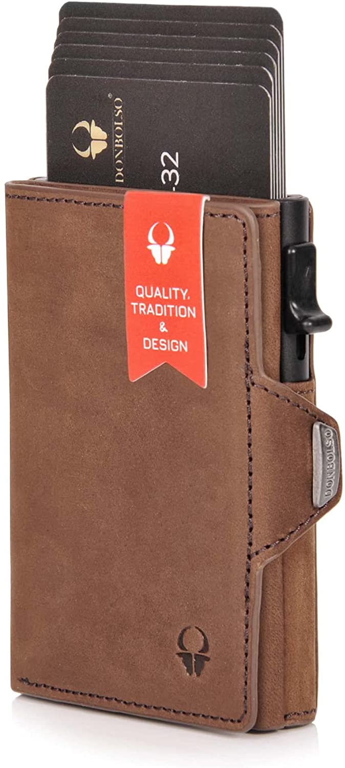 Donbolso Wallet Flip I Slim Wallet With Flip Case I Leather Purse With Rfid Protection I