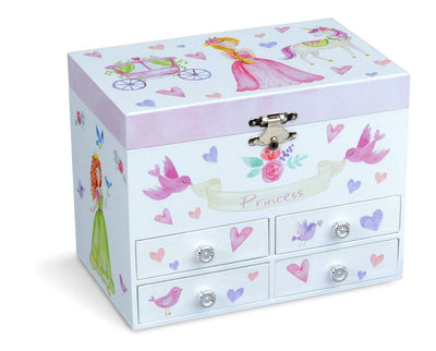 Cotton Candy Unicorn Large Musical Jewellery Storage Box With 4 Pullout