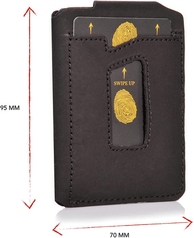 Donbolso Slim Wallet Bern I Genuine Leather Card Holder For Up To 8 Credit Cards I Small