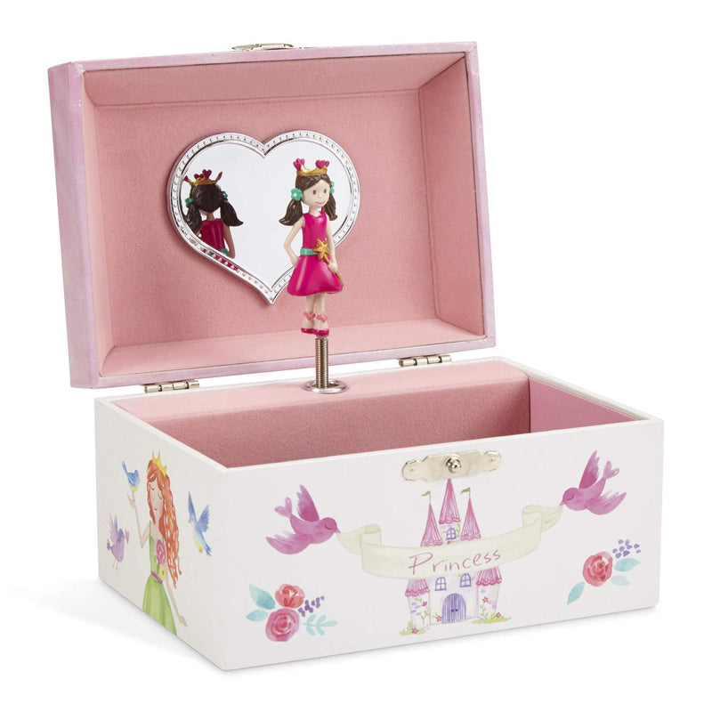 Unicorn And Castle Musical Jewelry Box, Fairy Princess Hearts Design, Dance