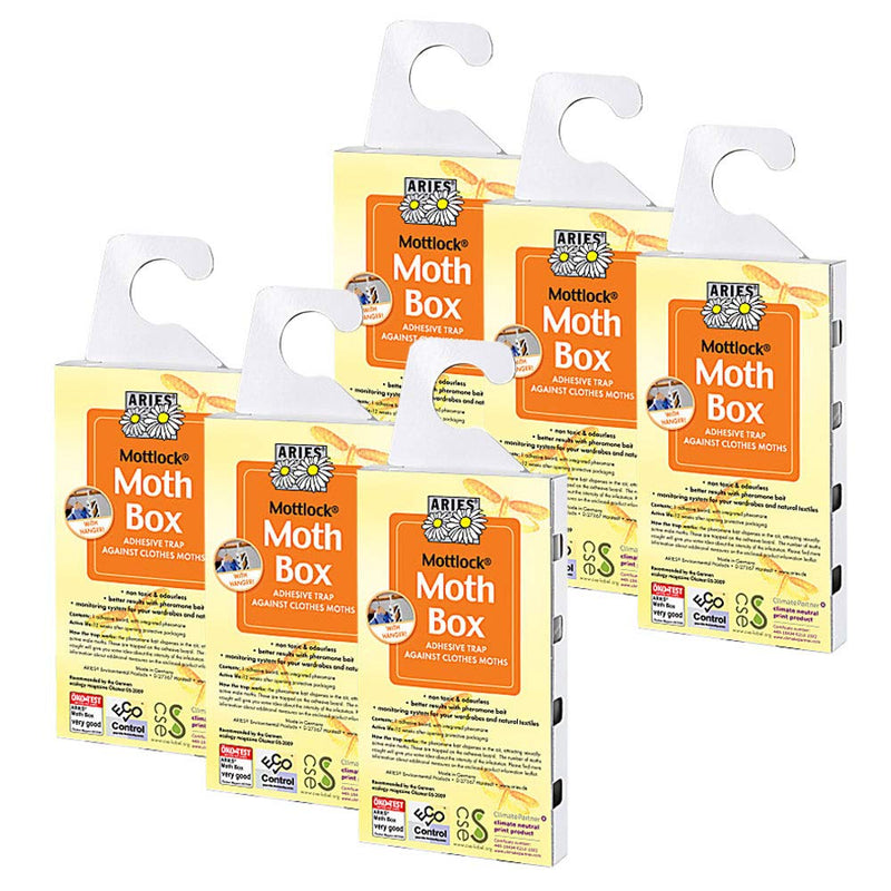 Value Pack Of 6 Mottlock Moth Boxes From   Best Catch Rates For Clothes Moths