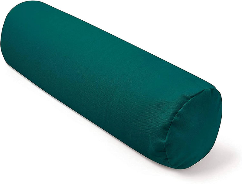 Present Mind Yoga Bolster - Round (Diameter 20 Cm) Bolster Pillow - Colour: Black - Made