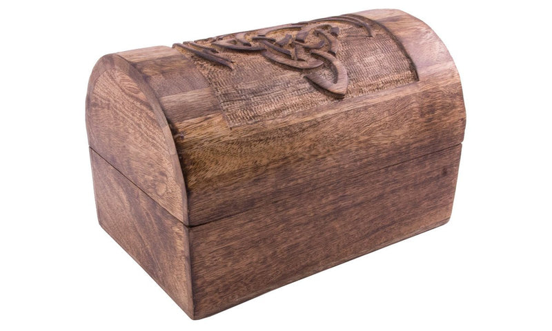 Wooden Pirate Treasure Chest  Decorative Storage Box Model Dragon Large
