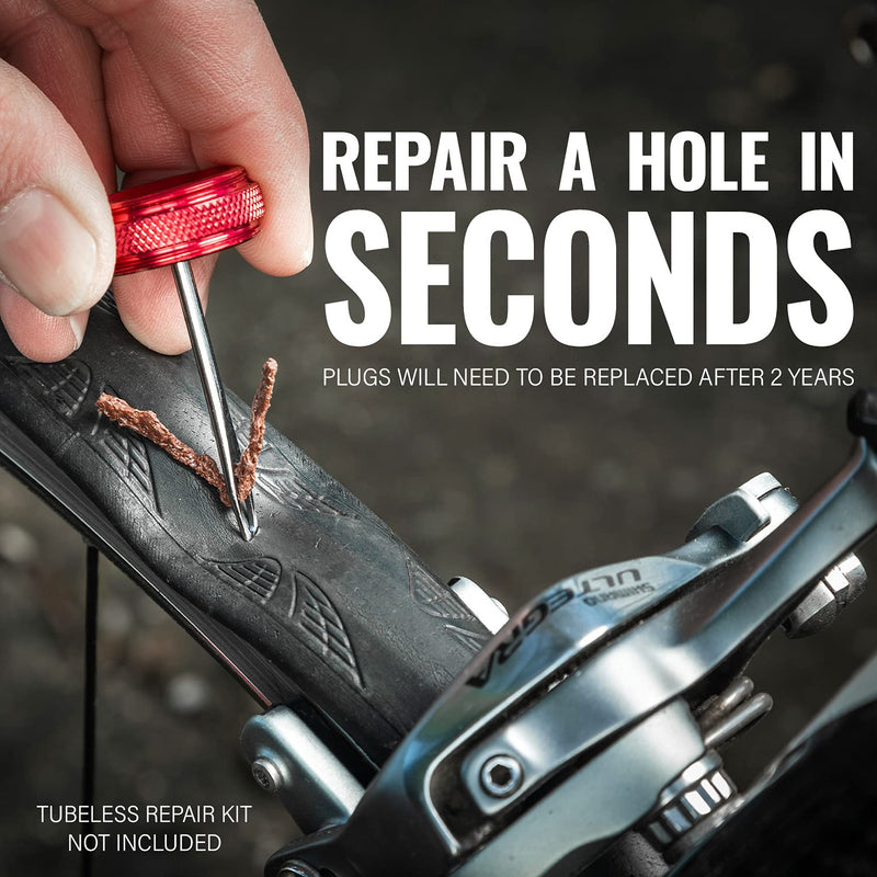 Tubeless Tire Repair Kit Refills For Bicycle Tires, 20 Rope Plug Pack - 2