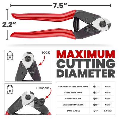 Cable Cutters - Heavy Duty Cable Cutter For Bicycle Wires And Cables