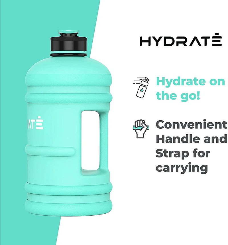Hydrate Xl Jug 1.3 Litre Water Bottle - Bpa Free, Flip Cap, Ideal For Gym