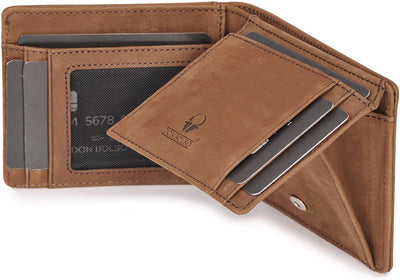 Donbolso Wallet Brussels I Genuine Leather Wallet For Men I Slim Purse With Rfid
