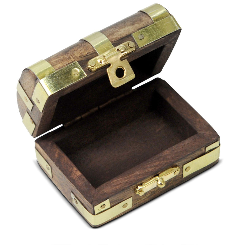Small Wooden Mini Chest  65x45x35cm  Treasure Chest Pirate Chest