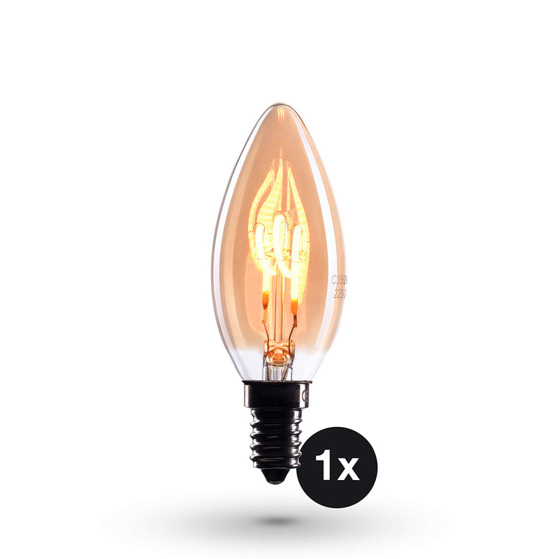 Edison Light Bulb E14 Socket  Dimmable 2 W 1800 K Warm White 230 V El09