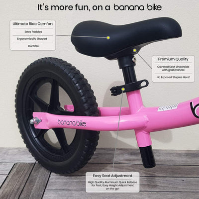 Banana Lt Balance Bike-Lightweight Toddler Bike For 2, 3, 4, And 5 Year Old Boys And Girls