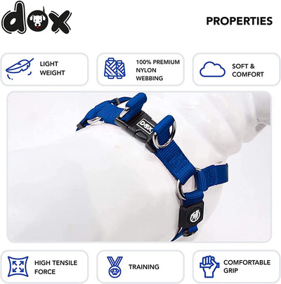 Ddoxx Dog Harness Nylon, Step-In, Adjustable | Many Colors & Sizes | For Small, Medium