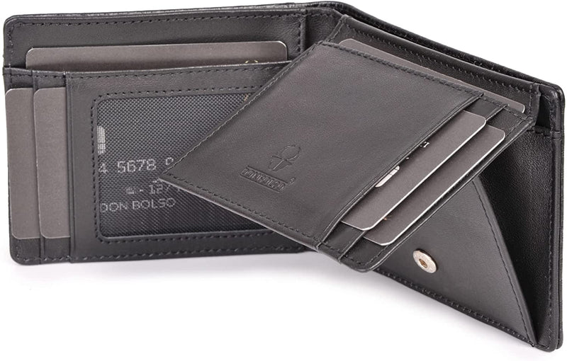 Donbolso Wallet Brussels I Genuine Leather Wallet For Men I Slim Purse With Rfid