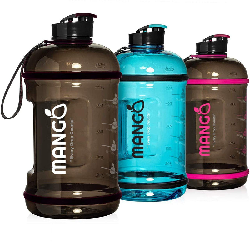 22 Litre Water Bottle With Motivational Time Markings  Bpa Free Durable Sports