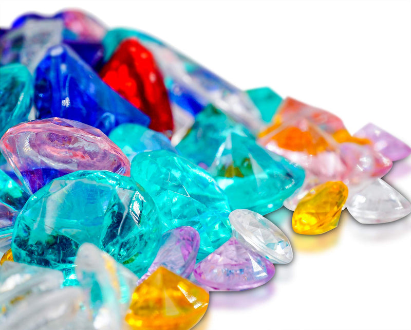 Mixed Gemstones Acrylic Diamonds For Kids Art Crafts And Wedding 400g  Mix