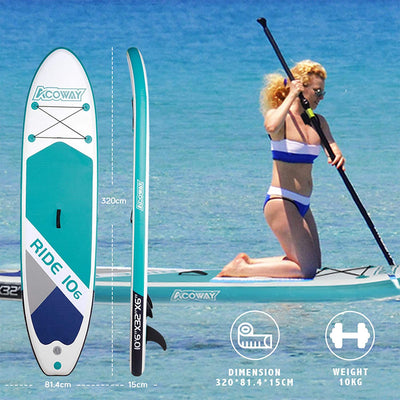 Acoway | Inflatable Stand Up Paddle Board | 10'6" 32" 6" | Sup For All Skill Levels