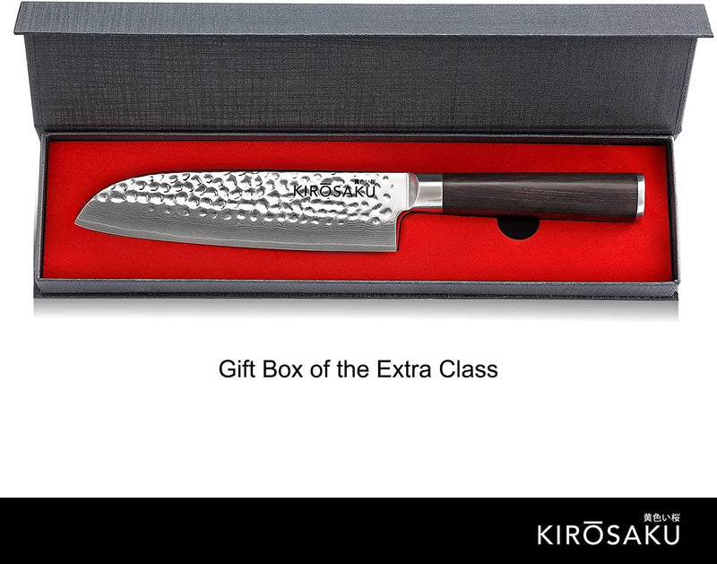Santoku Knife Damascus 18cm - Enormously Sharp Santoku Chef&