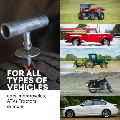 Heavy Duty Tire Repair Kit For Car, Truck, Rv, Suv, Atv, Motorcycle