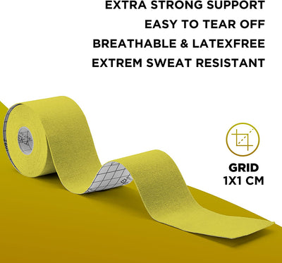 Effekt Manufaktur [5M X 5Cm] Kinesiology Tape Waterproof I Elastic Kinesiotape For Sport