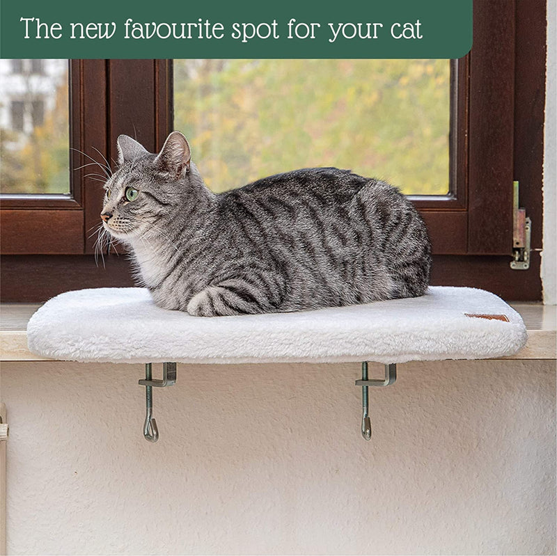 Pfotenolymp Premium Window Perch/Scratching Pad For Cats At The Window - Window Couch/Cat