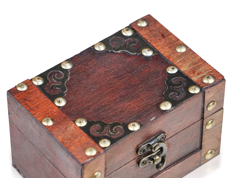 Wooden Pirate Treasure Chest Rivet 14x94x87cm Decorative Storage Box