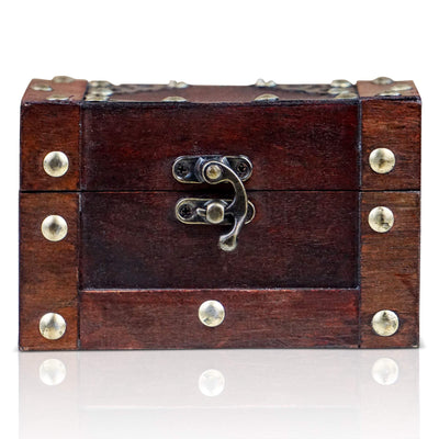 Wooden Pirate Treasure Chest Rivet 14x94x87cm Decorative Storage Box
