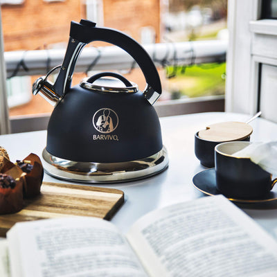Whistling Tea Kettle - Perfect For Preparing Hot Water Fast For Coffee