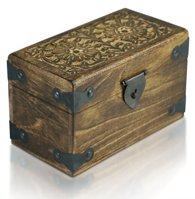 Pirate Treasure Chest By Thunderdogbrownhandmade Vintage Wooden Case With