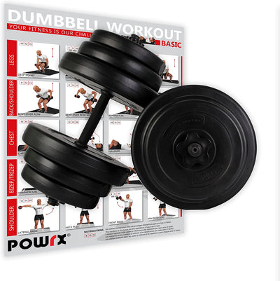 Dumbbell Pair Incl Workout I Dumbbell Set Of 2 20 Kg 30 Kg 40 Kg I Bars