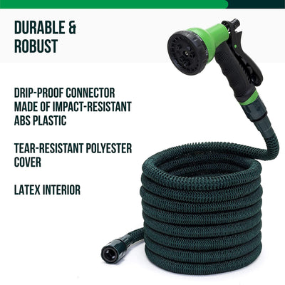 Garden Hose Flexible With Garden Sprayer I Stretchable Watering Hose