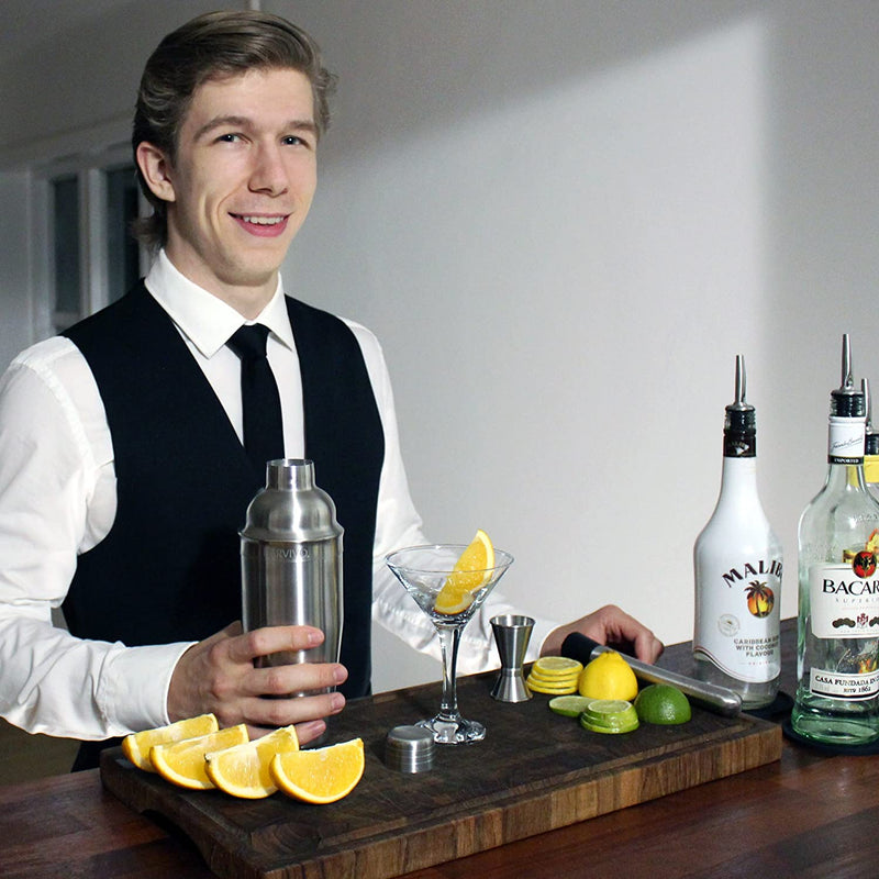 Home Bar Martini Shaker Set W/ A Double Jigger & Liquor Pourers By  - 24oz