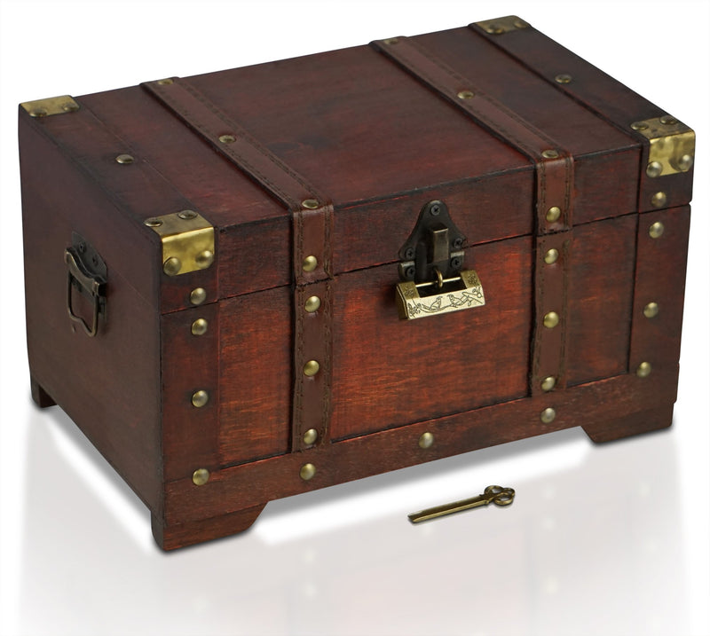 Pirate Treasure Chest Storage Box - Miami 11"X67"X63" - Durable Wood & Metal