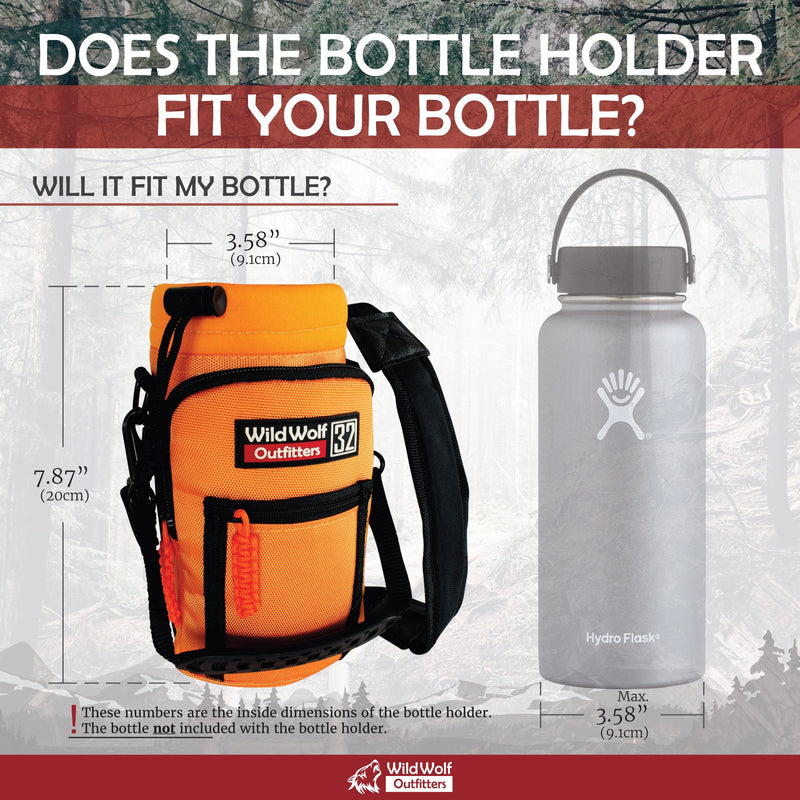 Water Bottle Holder For 32oz Bottles Orange - Carry, Protect
