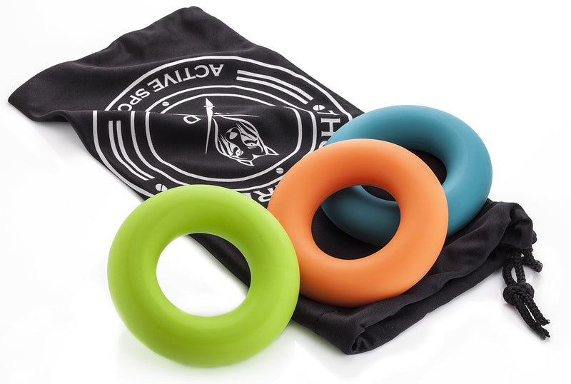 Diverse Handtraining Set Three Robust Hand Exercise Rings To Boost Grip