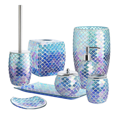 Mosaic Glass Tissue Holder  Tissues Cube Box Holder  Decorative