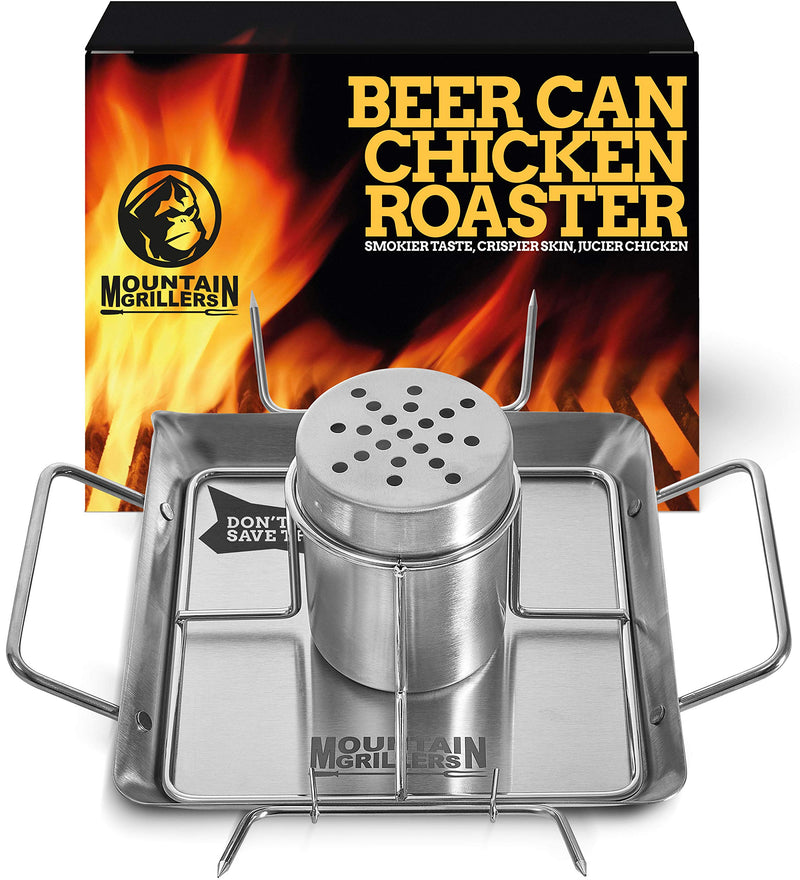 Beer Can Chicken Roaster Stand  Stainless Steel Holder  Barbecue Rack
