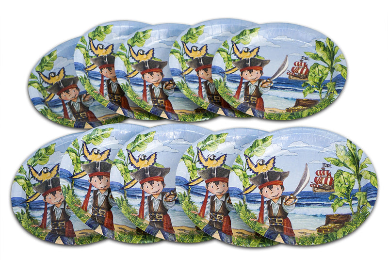 Pirate Party Celebration 80pcs Dinnerware Cup Plate Dish Paper Plate