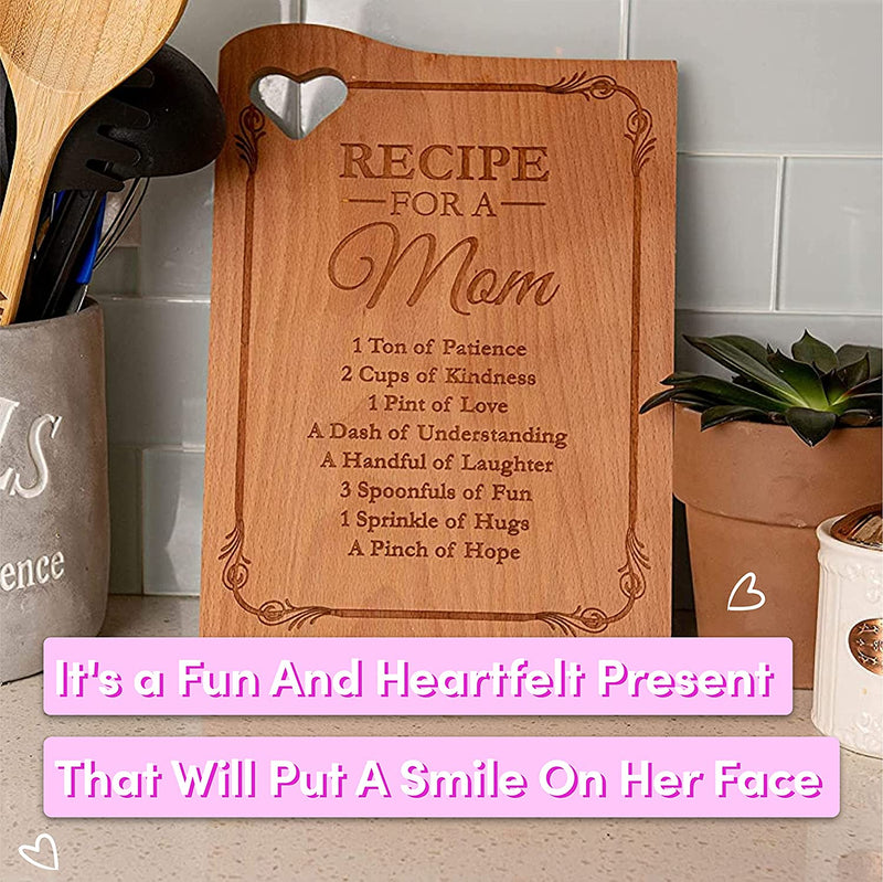 Wooden Chopping Board For Mom - Engraved With Mother&