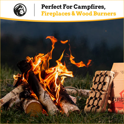 Mountain Grillers Natural Firelighters - Fire Starters For Wood Burner Log