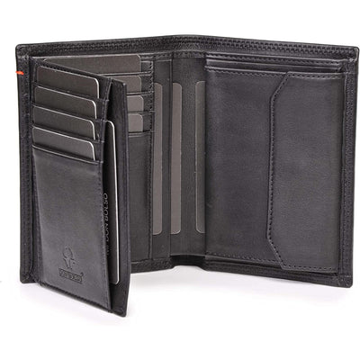 Vienna I Large Leather Wallet For Men With Rfid Protection I Classic Genuine